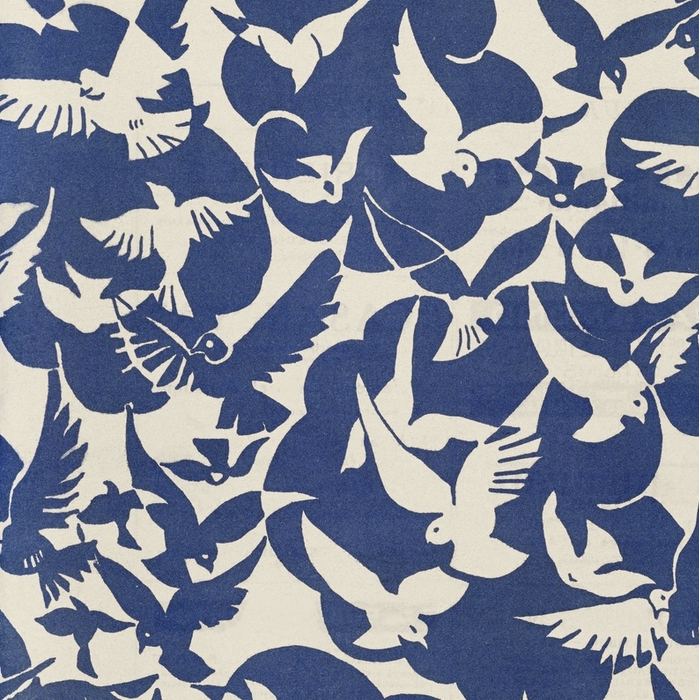 From the Rijksmuseum, pigeons in white and blue.
